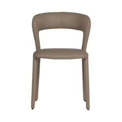 Noble Eetkamerstoel Leerlook Zand