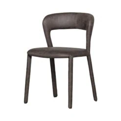 Noble Eetkamerstoel Leerlook Zwart/Grijs