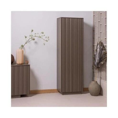 Nova Hoge Opbergkast Dennenhout Truffelbruin 67cm