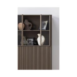 Nova Lage Vitrinekast Dennenhout Truffelbruin 102cm