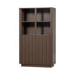 Nova Lage Vitrinekast Dennenhout Truffelbruin 102cm