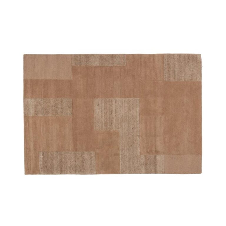 Noven Handgeweven Vloerkleed Wol/Katoen Zand 170x240cm