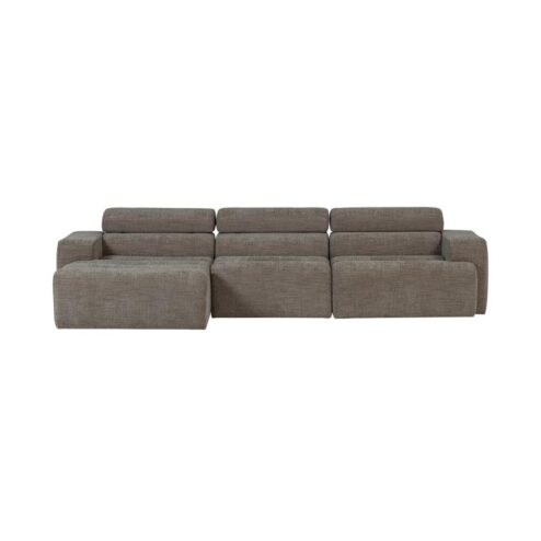 Novi Chaise Longue Bank Links Grijs Melange