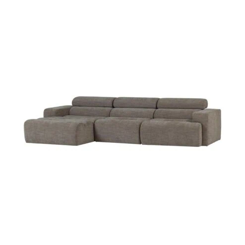 Novi Chaise Longue Bank Links Grijs Melange