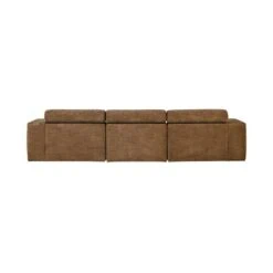 Novi Chaise Longue Bank Links Karamelbruin Melange