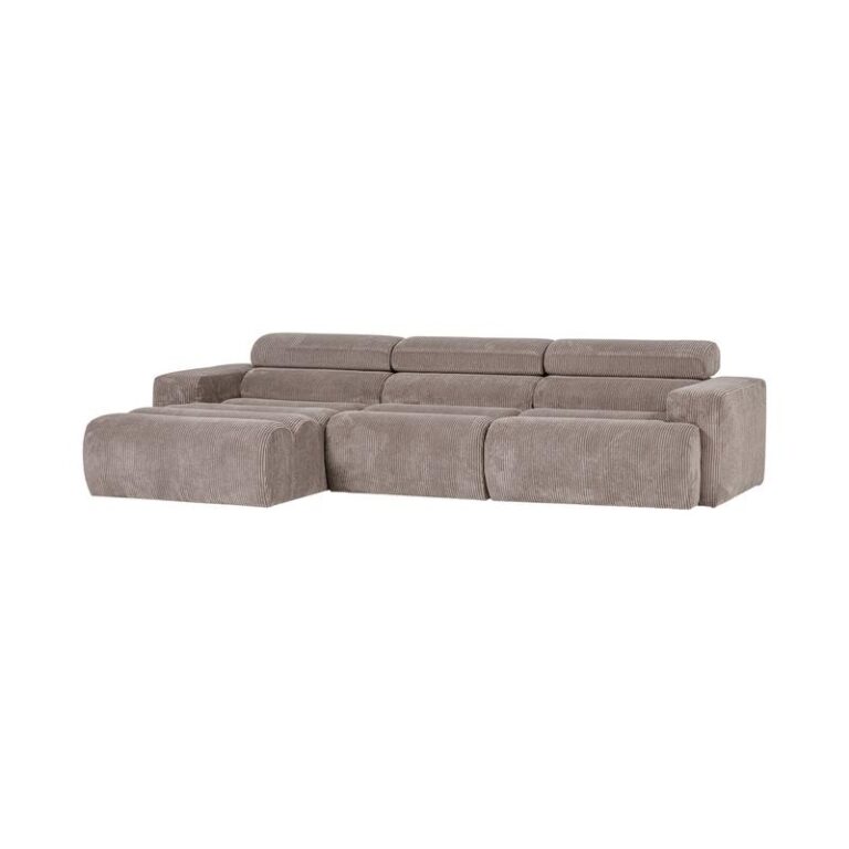 Novi Chaise Longue Bank Links Ribstof Zand