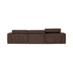 Novi Chaise Longue Bank Rechts Donkerbruin Melange