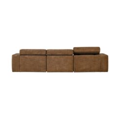 Novi Chaise Longue Bank Rechts Karamelbruin Melange