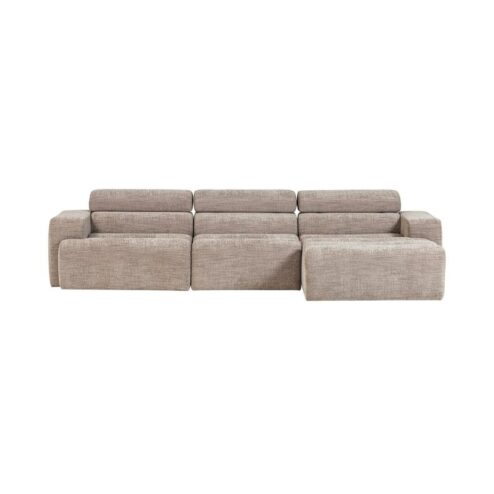Novi Chaise Longue Bank Rechts Naturel Melange