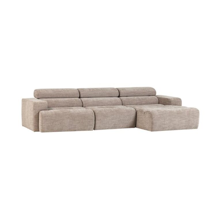 Novi Chaise Longue Bank Rechts Naturel Melange
