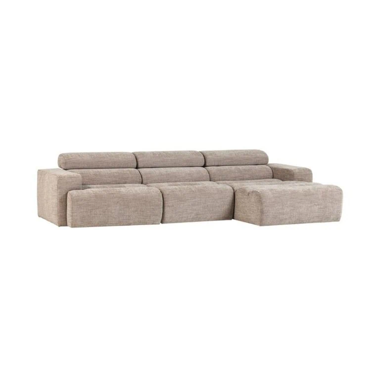 Novi Chaise Longue Bank Rechts Naturel Melange