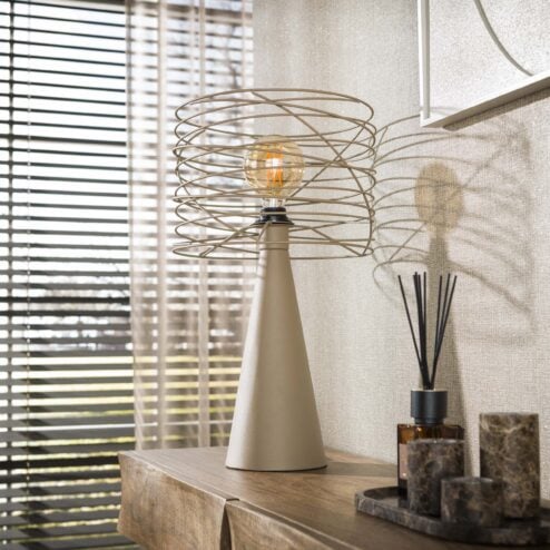 Omaha 1-lichts Tafellamp Beige