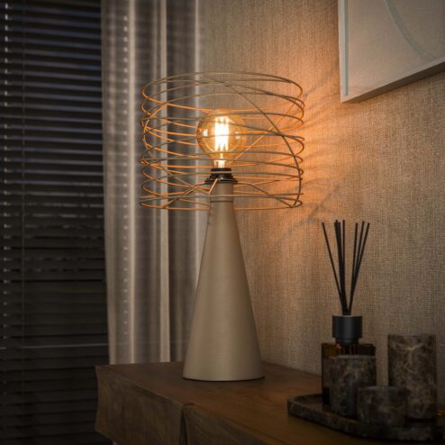 Omaha 1-lichts Tafellamp Beige