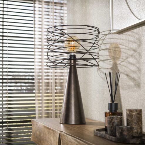 Omaha 1-lichts Tafellamp Bruin