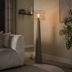 Omaha 1-lichts Vloerlamp Beige