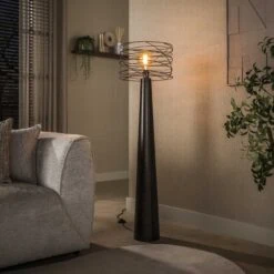 Omaha 1-lichts Vloerlamp Bruin