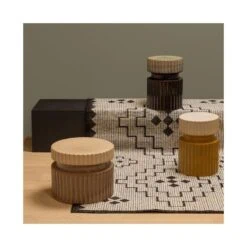 Omari Vloerkleed Wol/Jute Naturel/Zwart 160x230cm