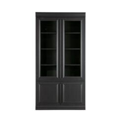 Organize Vitrinekast Dennenhout Matzwart 44cm