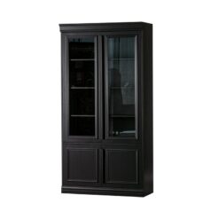 Organize Vitrinekast Dennenhout Matzwart 44cm