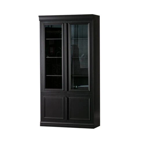 Organize Vitrinekast Dennenhout Matzwart 44cm