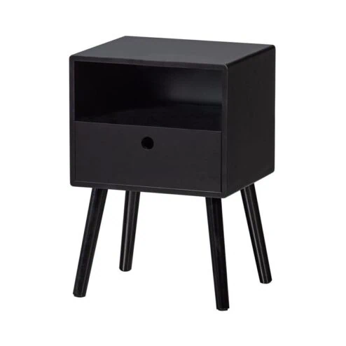 Ozzy Nachtkastje MDF Zwart 36cm