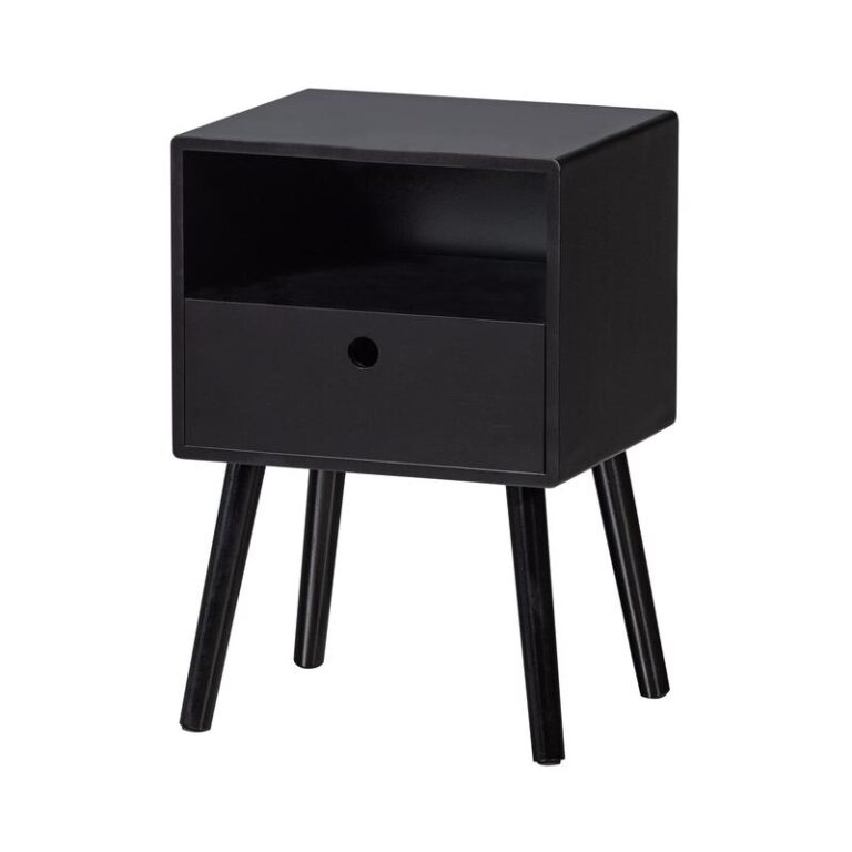 Ozzy Nachtkastje MDF Zwart 36cm