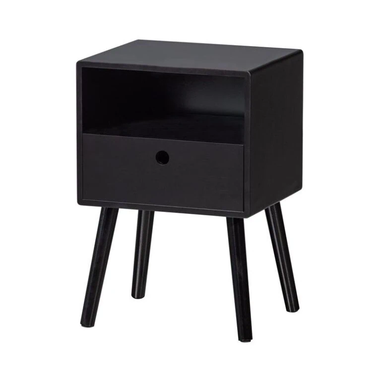 Ozzy Nachtkastje MDF Zwart 36cm