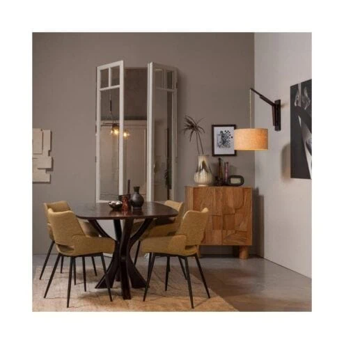 Parade Eetkamerstoel Melange Stof Mosterd