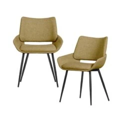 Parade Eetkamerstoel Melange Stof Mosterd