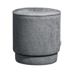 Pearl Poef Denim Melange 40cm