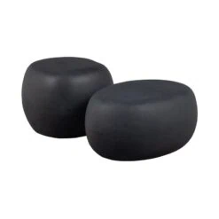 Pebble Bijzettafel Betonlook Antraciet 50cm