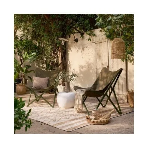 Pebble Bijzettafel Betonlook Wit 50cm