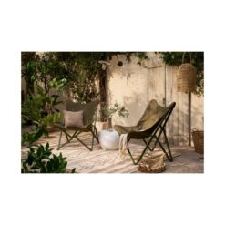 Pebble Bijzettafel Betonlook Wit 50cm