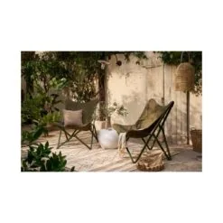 Pebble Bijzettafel Betonlook Wit 50cm