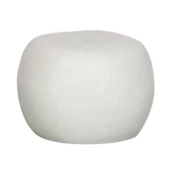 Pebble Bijzettafel Betonlook Wit 50cm