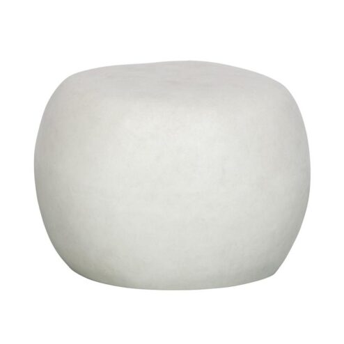 Pebble Bijzettafel Betonlook Wit 50cm