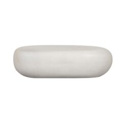 Pebble Salontafel Betonlook Wit 100cm