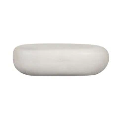 Pebble Salontafel Betonlook Wit 100cm