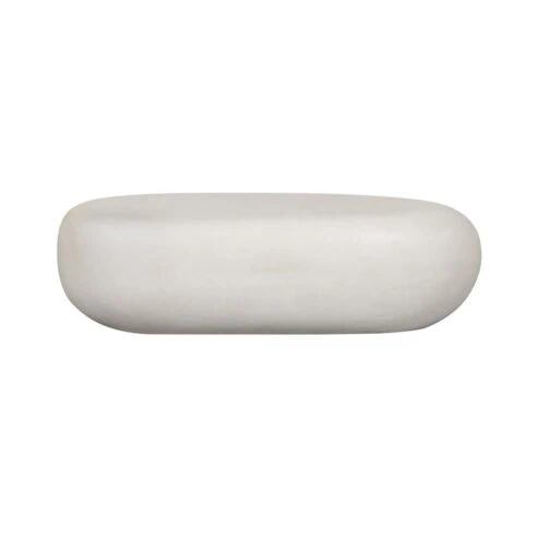 Pebble Salontafel Betonlook Wit 100cm