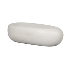 Pebble Salontafel Betonlook Wit 100cm