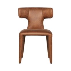 Permit Eetkamerstoel Leerlook Cognac