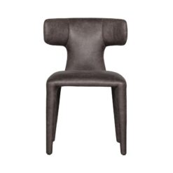 Permit Eetkamerstoel Leerlook Zwart/Grijs