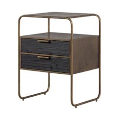 Polite Nachtkastje Metaal/Hout Antique Brass 45cm