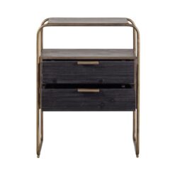 Polite Nachtkastje Metaal/Hout Antique Brass 45cm