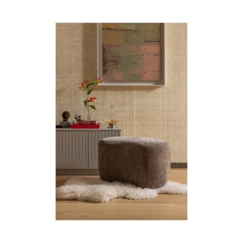 Popular Organische Poef Taupe 73cm