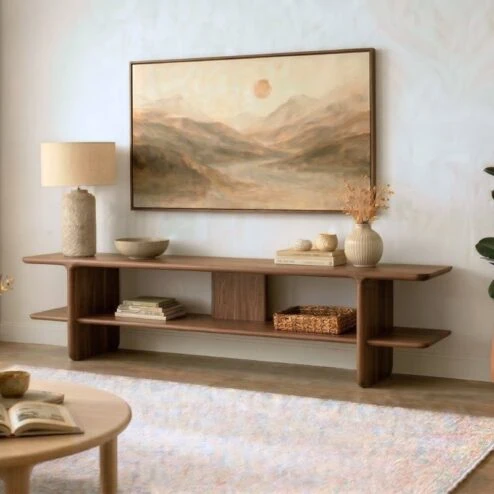 Quinn Tv meubel walnoot 185cm