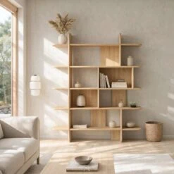 Quinn Vakkenkast naturel 140cm