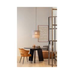 Rhonda Eettafel rond Eiken Blacknight 129cm