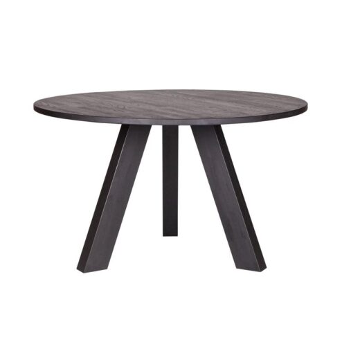 Rhonda Eettafel rond Eiken Blacknight 129cm