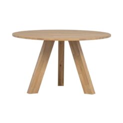 Rhonda Eettafel rond Eiken Naturel 129cm